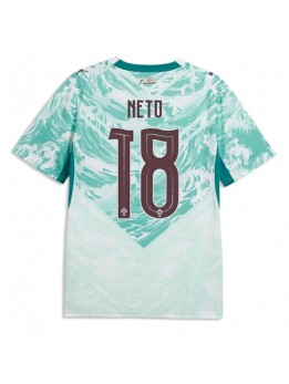 Portugal Pedro Neto #18 Replika Borta Kläder VM 2026 Kortärmad
